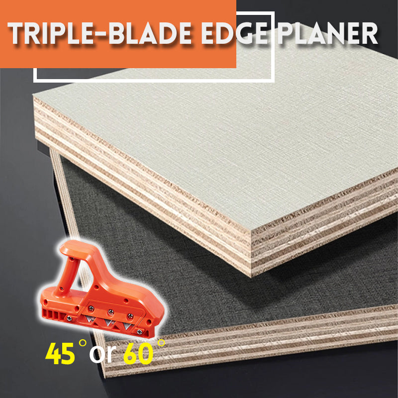 Triple-Blade Edge Planer