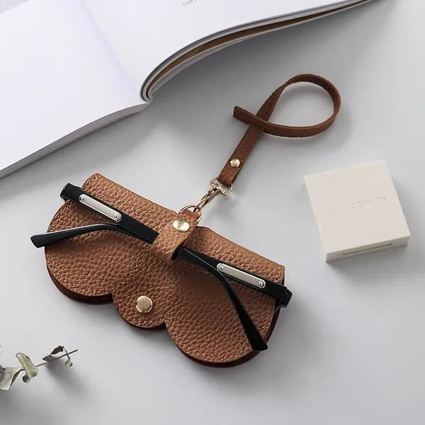 Soft PU Leather Sunglasses Bag👓️